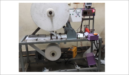 Sanitary Pad Machine with Control Panel